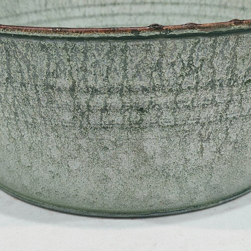 Galvanized Rustic Flower Pots - Picture 2 of 5